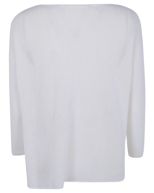 Baserange White Knitted Top