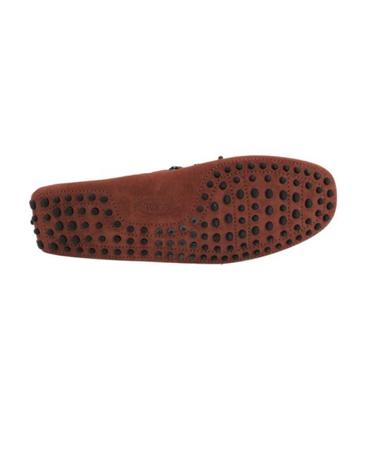 Tod's Brown Flat Business Casual Shoes for men