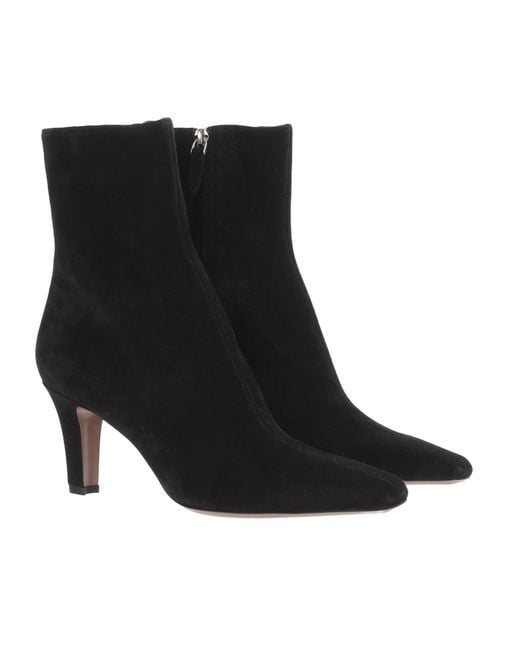 Paris Texas Black Zippered Ankle Boots