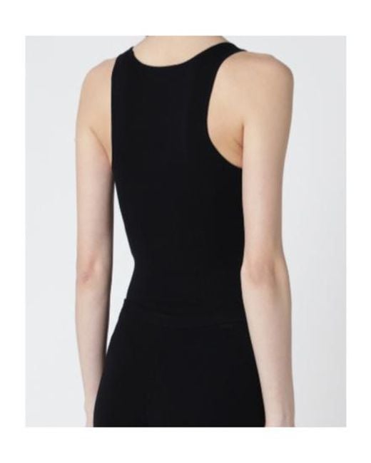 Entire studios Black Scoop-Neck Bodysuit
