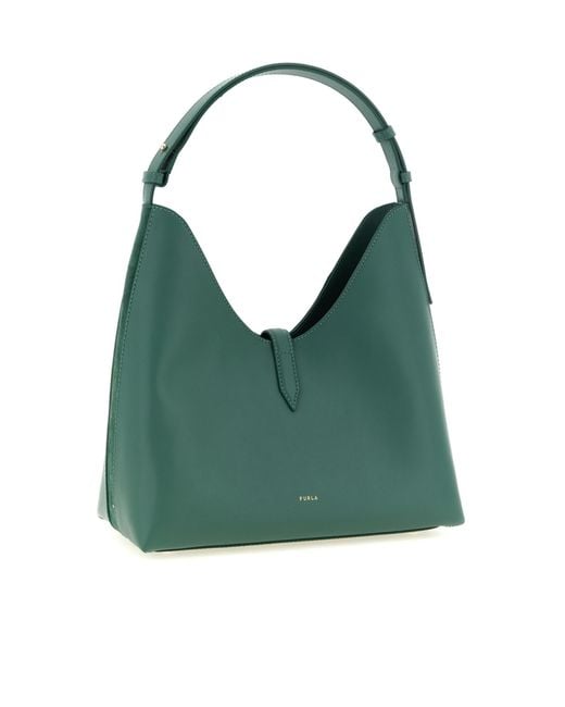 Furla Green Goccia Medium Hobo Shoulder Bag