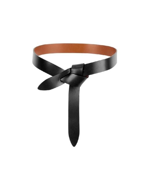 Isabel Marant Black Lecce Leather Belt