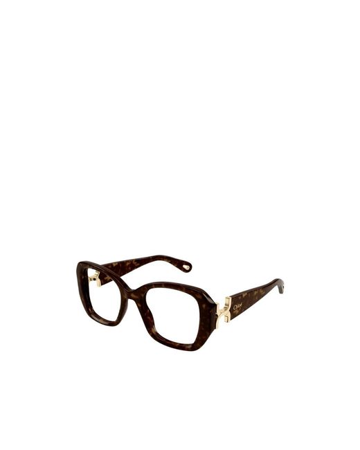 Chloé White Chloé Eyewear Rectangular Frame Glasses