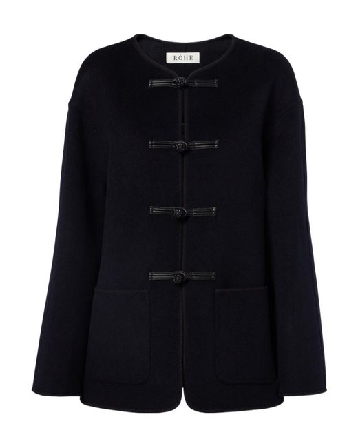Rohe Black Long Sleeve Casual Jacket