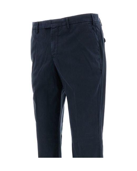 PT01 Blue Belt-Loops Trousers for men