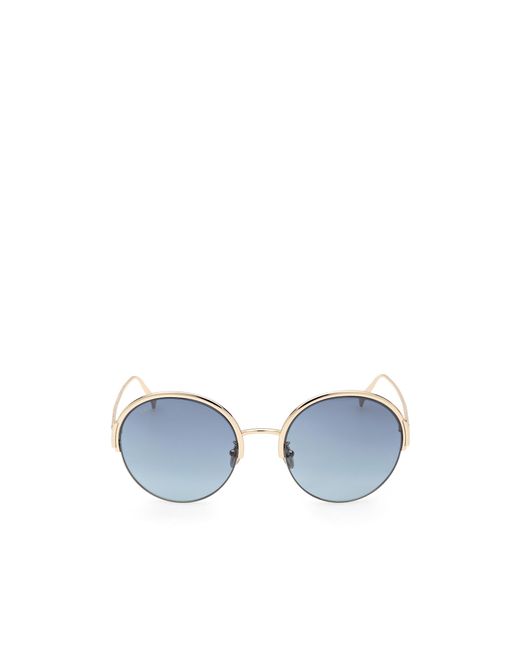 Tod's Blue Oval Sunglasses