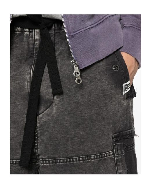 Maison Mihara Yasuhiro Gray Drawstring Cargo Pants for men