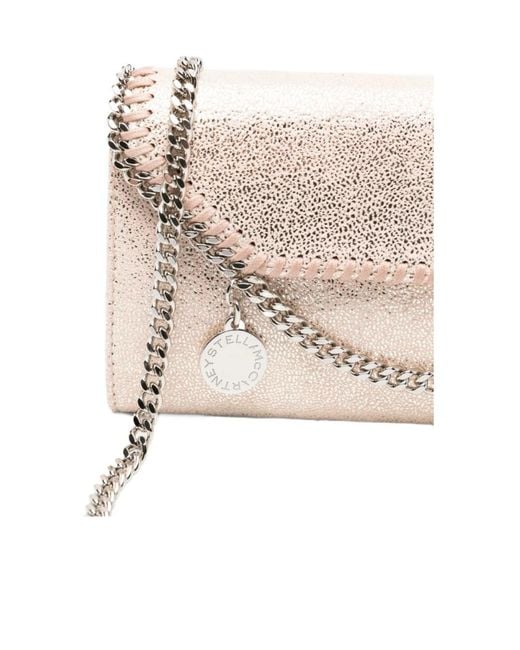 Stella McCartney White Falabella Crossbody Chain Wallet