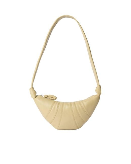 Lemaire White Small Smooth Leather Bag