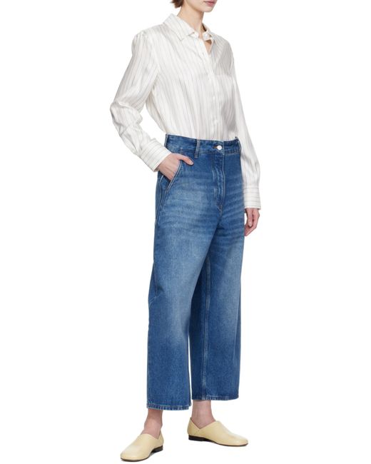 Studio Nicholson Blue Chalco Tapered Leg Jeans