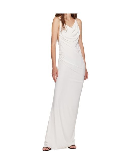 Coperni White Open-Back Sleeveless Long Dress