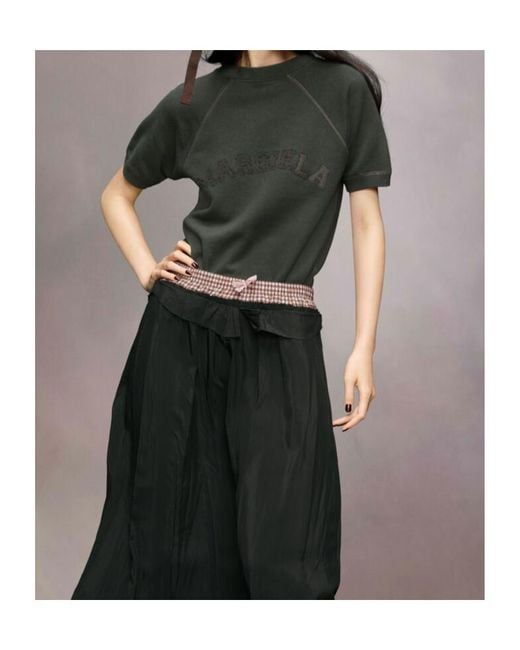 Maison Margiela Green Short Sleeve Sweatshirt