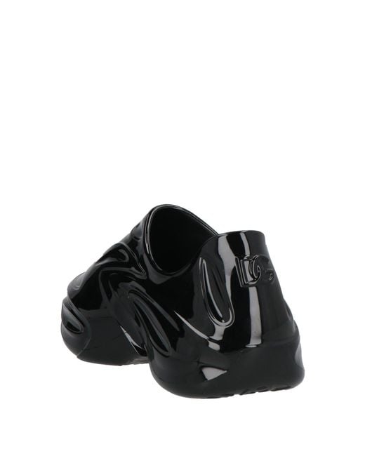Dolce & Gabbana Black Solid Color Thick-Soled Sneakers