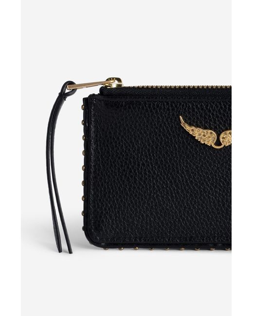 Zadig & Voltaire Black Logo Identification Card Clip