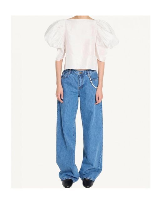 Nackiyé Blue Uptown Straight-Leg Jeans