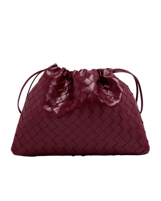 Bottega Veneta Red Intrecciato Calfskin Medium Dustbag