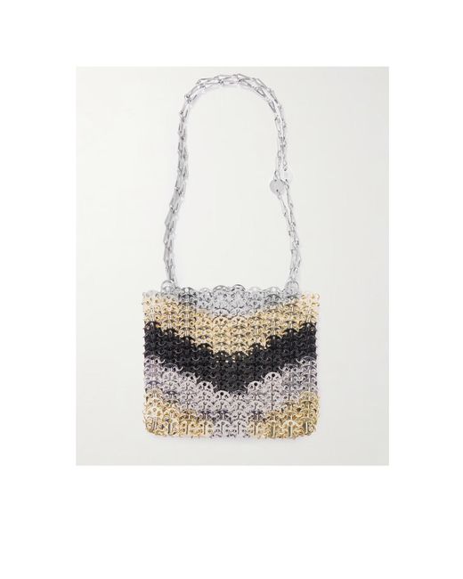 Rabanne White Chainmail Shoulder Bag