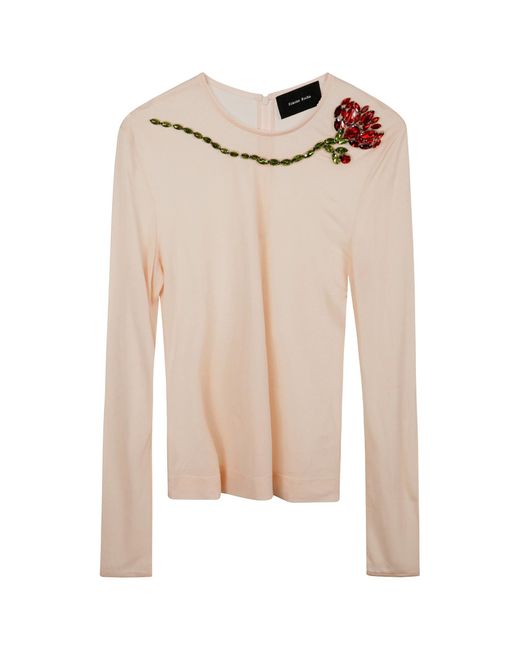 Simone Rocha Natural Mesh Top