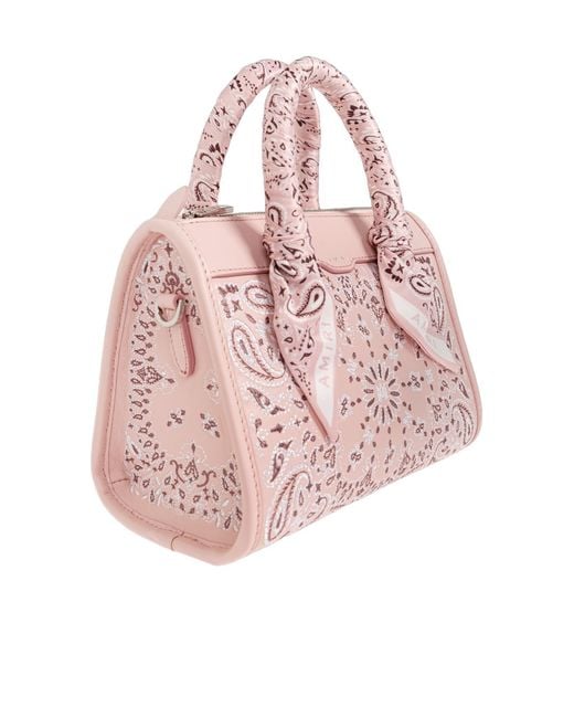 Amiri Pink Bandana Micro Triangle Handbag