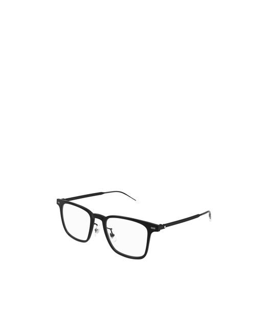 Montblanc Metallic Eyewear Square Frame Glasses for men