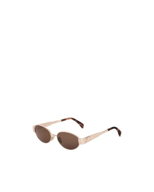 Céline White Triomphe Metal 01 Sunglasses
