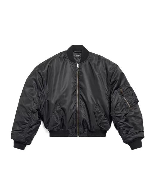 Balenciaga Gray Standard Bomber Jacket