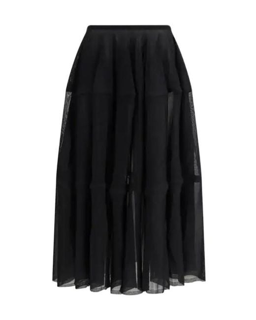 Alaïa Black Tiered Skirt
