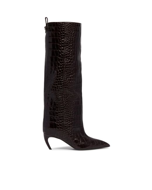 The Attico Black The Lea Heeled Boots