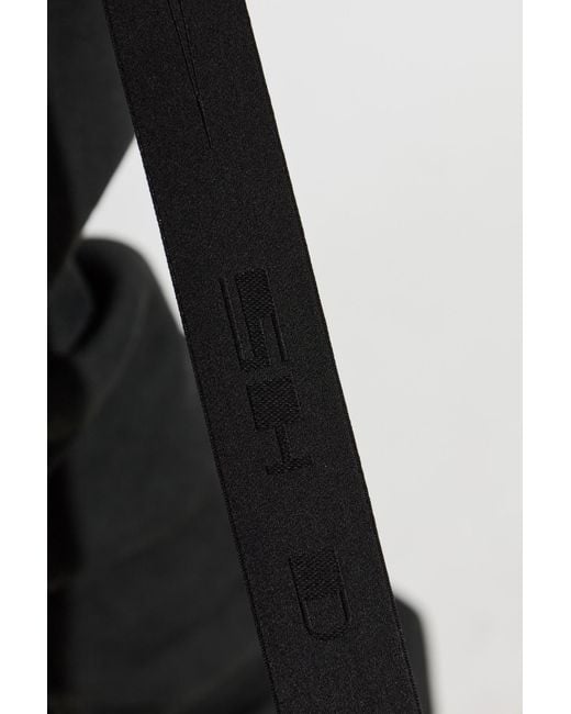 Rick Owens Black Crew Neck Short-Sleeved T-Shirt for men