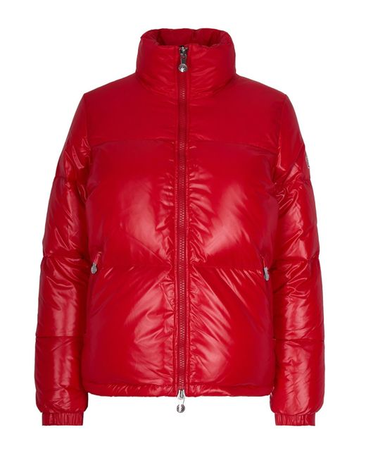 Pyrenex Red Long-Sleeved Down Jacket