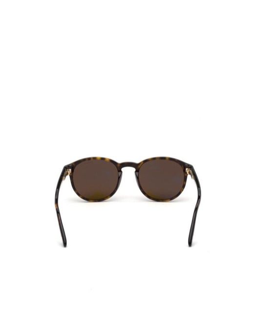 Tom Ford Metallic Eyewear Round Frame Sunglasses for men