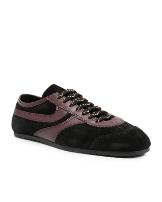Dries Van Noten Black Lace-Up Sneakers for men