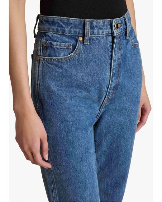 Khaite Blue Danielle Stretch Jean