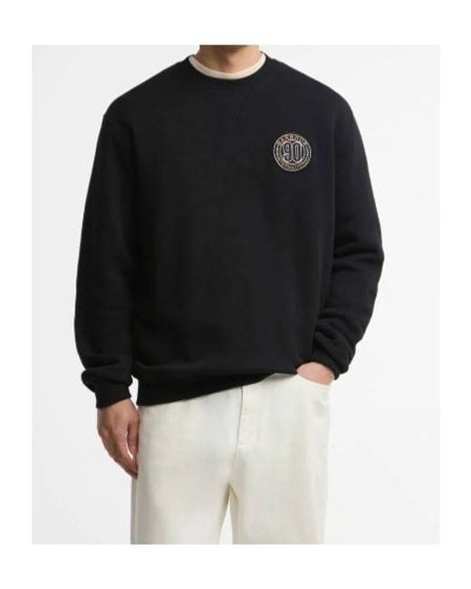 Barbour Black 90Th Anniversary Graphic Sweatshirt for men