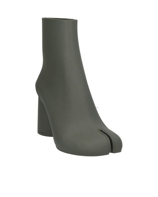 Maison Margiela Gray Solid Color Ankle Boots