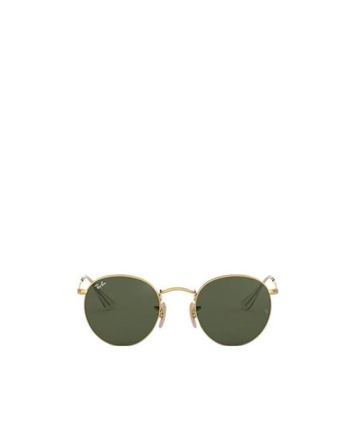 Ray-Ban Green Round Metal Sunglasses