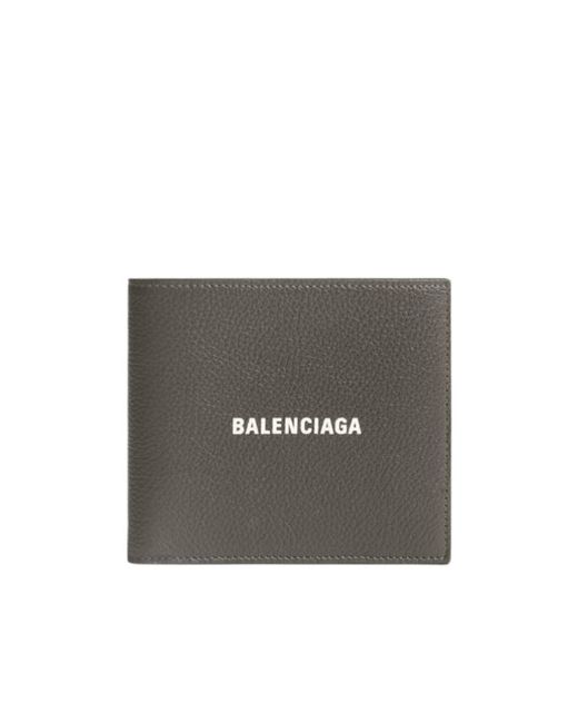 Balenciaga Gray Cash Square Folded Wallet for men