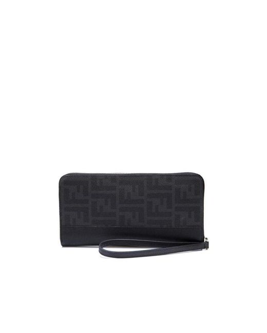 Fendi Blue Long Wallet for men