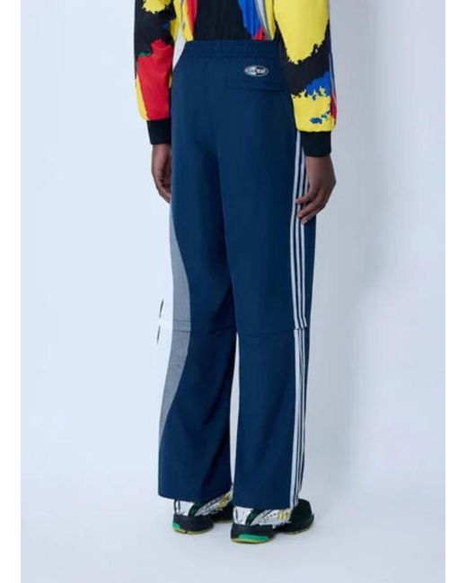 Adidas Blue Originals X Brain Dead Track Trousers for men