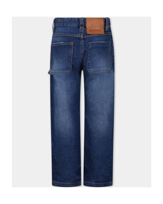 Jacquemus Blue Logo Jeans