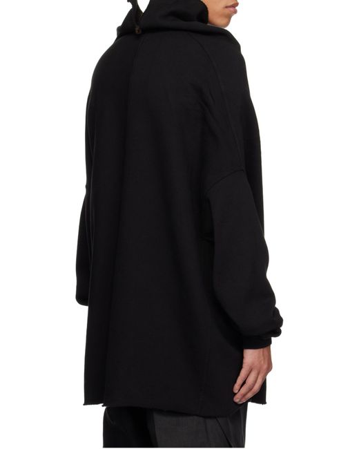 Rick Owens Black Long Sleeve Sweatshirt for men