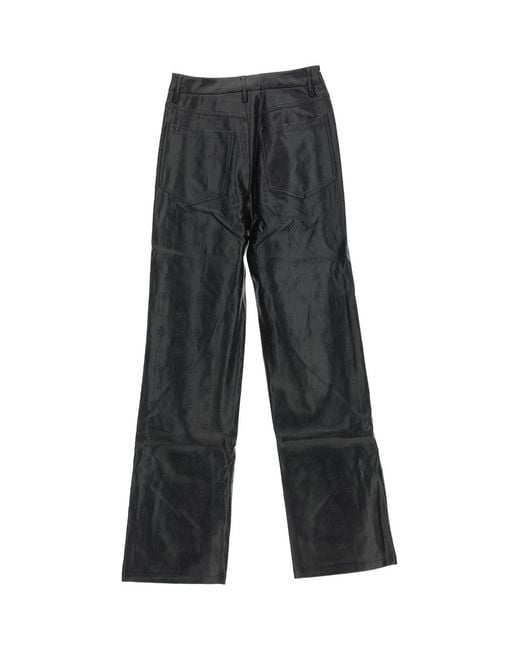 ROTATE BIRGER CHRISTENSEN Gray Logo Casual Pants
