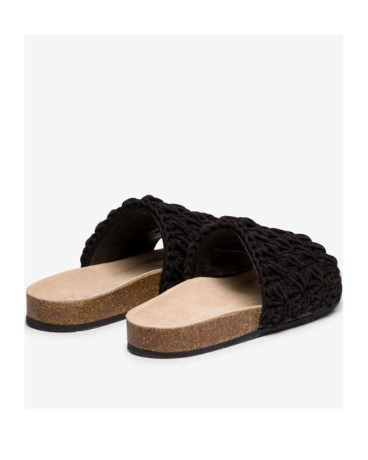 J.W. Anderson Black Flat Slippers