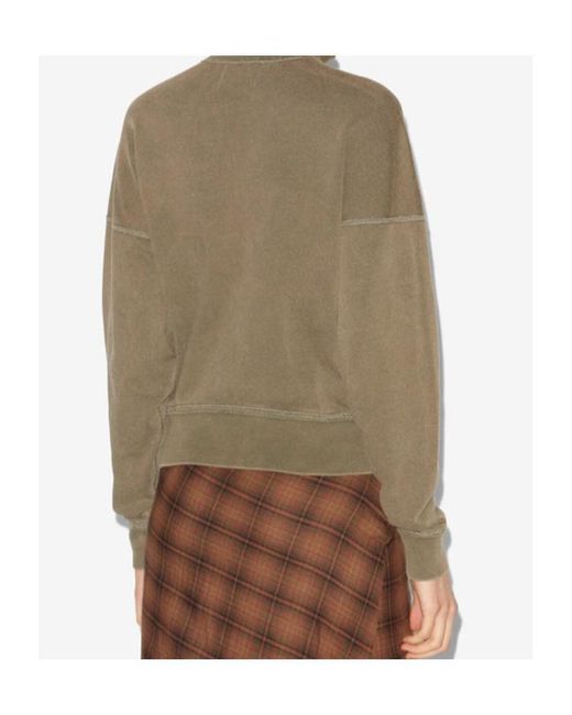 Isabel Marant Brown Isabel Marant Étoile Half-Zipped Sweatshirt