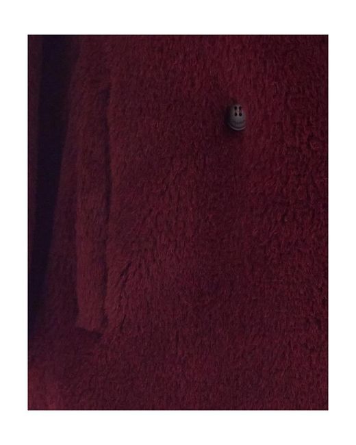 Max Mara Red Tedgirl Long Coat