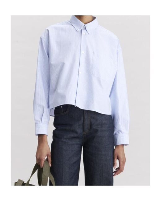 A.P.C. Blue Sophia Button-Down Shirt