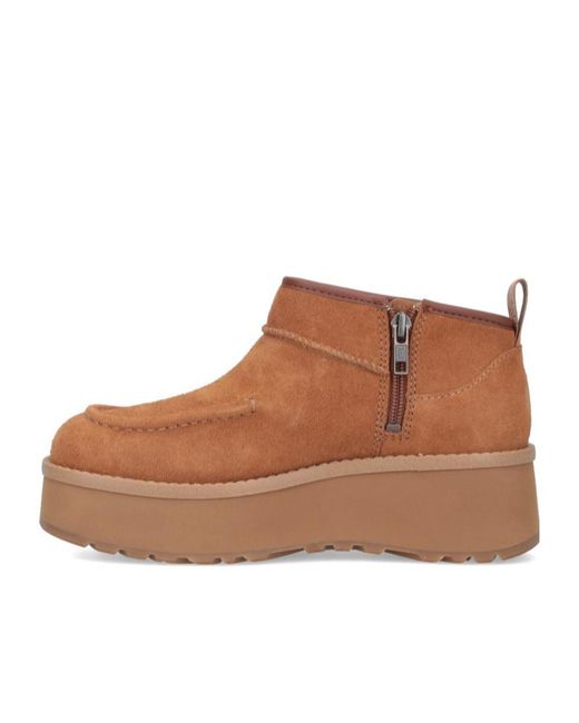 Ugg Brown Cityfunc Ultra Chunky Mini Boots