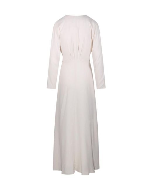 Forte_forte White Marocaine Sculpture Buckle Dress