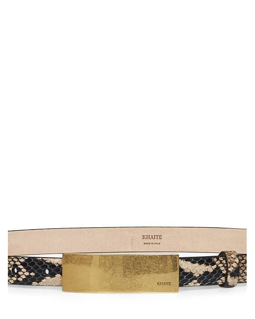Khaite White Belt With Letter Logo