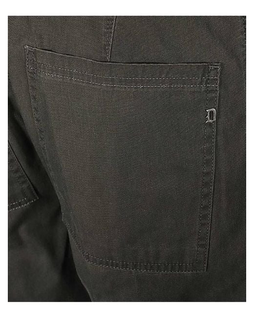 Dondup Gray Belt Loop Casual Pants for men